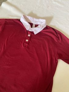 Burgundy Polo T-Shirt