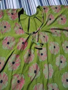Floral Print Cotton maxi
