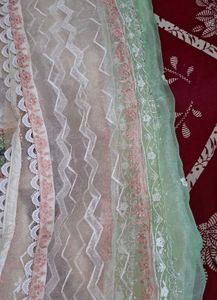 Embroidered White Kurta Set with Dupatta