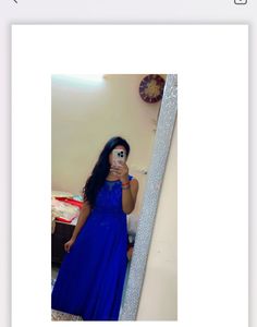 Stunning Royal Blue Embellished Gown