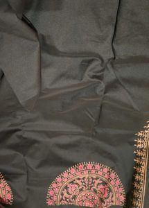 Black Southcottonmix block printed