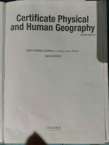 Certificate Physical and Human Geography