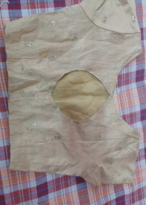 New Embellished Golden Blouse