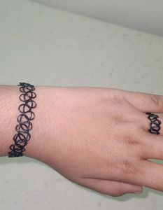 Women's Bracelet,Ring And Choker