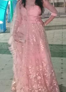 NEW Elegant Pink & Gold Lehenga Choli