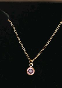 Delicate Gold Chain Necklace with Pendant