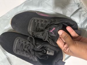 Puma Black &amp; Pink Sneakers