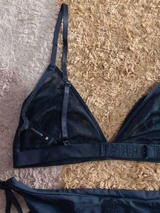 Chic Cherry Applique Bikini Set