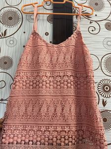 Pink Lace Camisole Top
