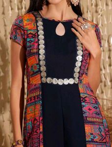 Miss Chase Bohemian Paneled Jumpsuit