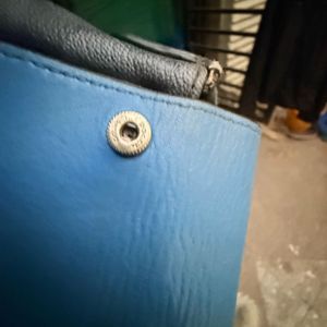 Coach Blue &amp; Gray Monogram Crossbody Bag