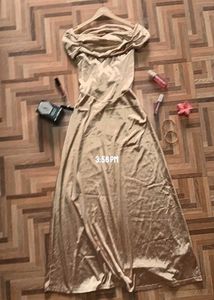 Yellow Corset Tube Maxi Dress