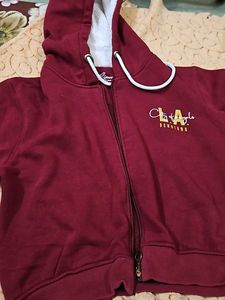 Crop Sweat With Zip