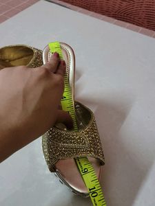 Golden Platform Heels- Price Drop