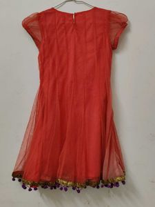 Beautiful Coral Ethnic Gown
