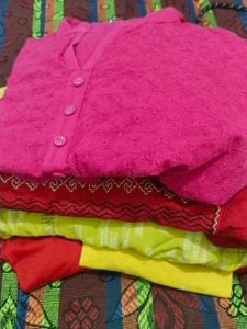 Vibrant Pink Embroidered Kurta