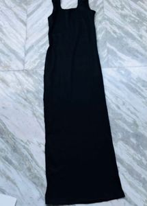 Sleek Black Maxi Dress