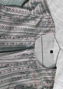 Casual cotton blend top