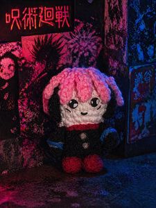 Yuji itadori crochet doll