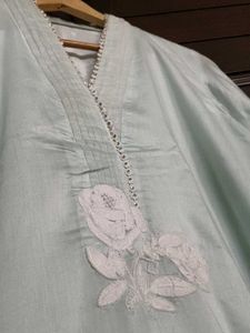 Pastel Green Kurta Set with Dupatta