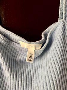 Light Blue Puff Sleeve Top