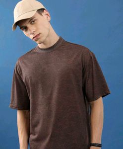 Unisex Oversized Brown Baggy T-Shirt (Soft Cotton)