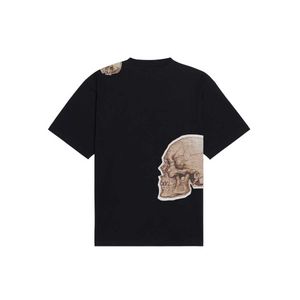 Black T-Shirt with Skull Print