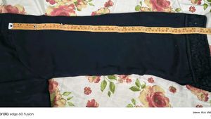 Elegant Black Abaya Anarkali Burqa  with Embroider