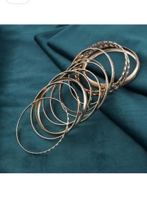 Set of 9 Gold Bangles