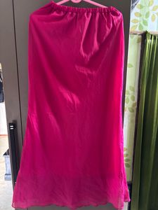 Vibrant Pink mesh type Skirt