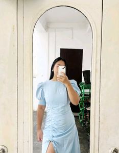Chic Ruched Midi Dress