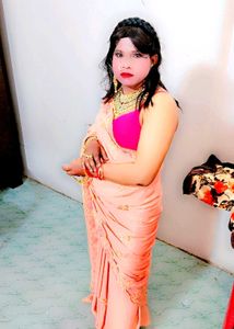 Elegant Peach Saree with Intricate Embroidery wit