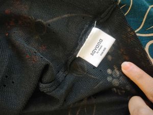 See-through knitted cardigan