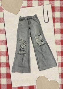 Ripped Flared Jeans