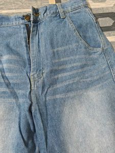 Wide Leg Denim Jeans