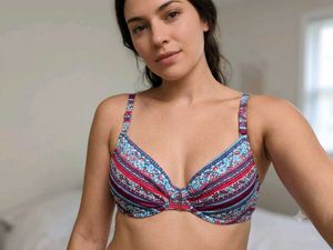 Boho Floral Print Bikini Top