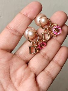 Dior Pearl &amp; Crystal Earrings