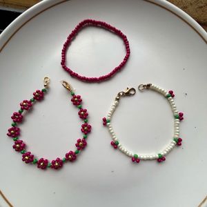 Set of 3 Beaded Bracelets