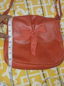 Chic Red Crossbody Bag with Bow