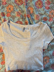 Ribbed Crop Top - H&M Basic