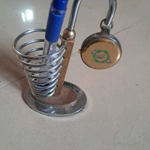 Vintage Pocket Watch Pen Holder
