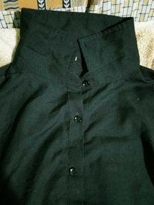 Chic Black Long Sleeve Tunic Dress