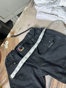 Boys White Shirt and Cargo Pants Set