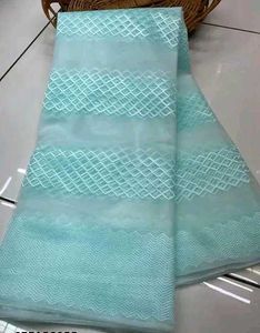 Light Green Embroidered Saree