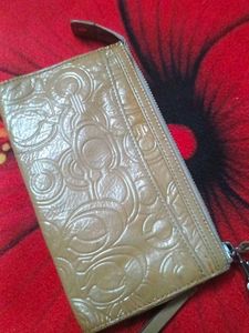 Coach Monogram Wristlet