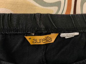 Aurelia Black Cotton Leggings