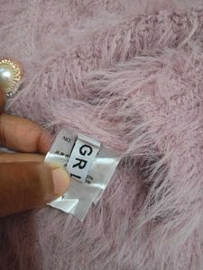 Short Pearl Button Knit Cardigan