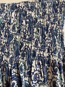 Boho Paisley Print Maxi Skirt