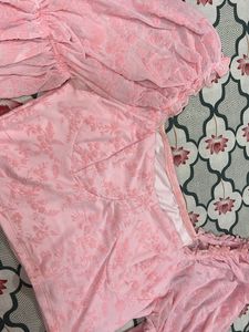 Pink Crop Top