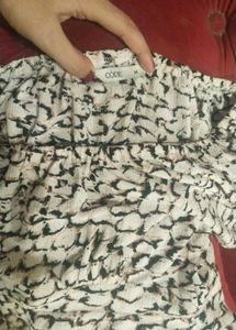 Code By Lifestyle Beige Regular Fit Printed Dress